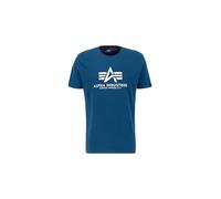 Alpha Industries Basic Mid Logo T-Shirt for Men Size S - naval blue