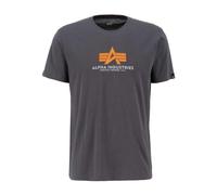 Alpha Industries Basic T Rubber T-Shirt for Men Vintage Grey