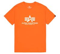 Alpha Industries Basic Big Logo T-Shirt for Men Size S - boost orange