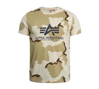 Alpha Industries Basic Big Logo Camo T-Shirt for Men Size M -