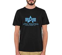 Alpha Industries Basic T-Shirt for Men Black/Blue