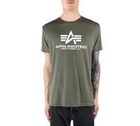 Alpha Industries Basic T-Shirt for Men, Dark Olive, XL