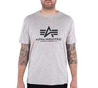 Alpha Industries Basic T-Shirt for Men, Hazel Melange, L