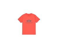 Alpha Industries Basic Big Logo T-Shirt for Men Size L - radiant red