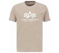 Alpha Industries Basic Short Sleeve T-shirt Beige S Men