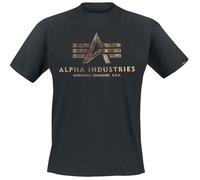 Alpha Industries Basic t-shirt T-Shirt black gold S