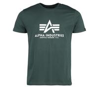Alpha Industries Basic T-Shirt for Men, Navy Green, L