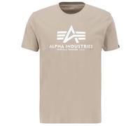 Alpha Industries Basic Big Logo T-Shirt for Men Size M - vintage sand