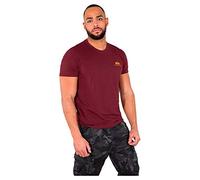 Alpha Industries Basic T Small Logo T-Shirt for Men Burgundy