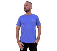 Alpha Industries Basic T Small Logo T-Shirt for Men Electric Violet