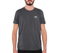 Alpha Industries Basic T Small Logo T-Shirt for Men Greyblack