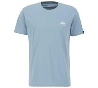 Alpha Industries Basic T Small Logo T-Shirt for Men Greyblue