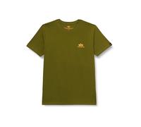 Alpha Industries Basic T Small Logo T-Shirt for Men Moss Green