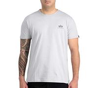 Alpha Industries Basic T Small Logo T-Shirt for Men Pastel Grey