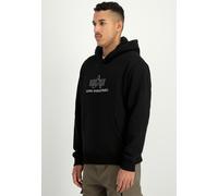 Alpha Industries - Basic TPU Black/Chrome - Hoodie - black - L - 80% Cotton, 20% Polyester,Sweat L