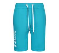 ALPHA INDUSTRIES Basic White Print Logo Shorts | Blue Lagoon