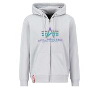 Alpha Industries Basic Zip PP Hoodie for men Pastel Grey
