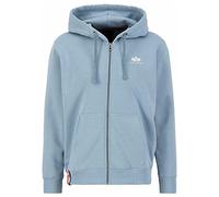 Alpha Industries Basic Zip SL Hooded Sweat for Men Greyblue