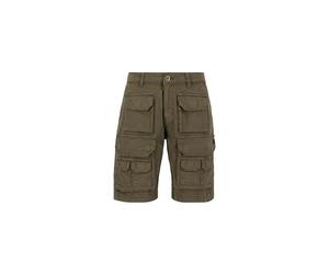 Alpha Industries Battle Cargo Shorts for Men Dark Olive