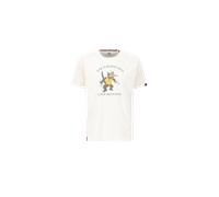 Alpha Industries Black Cats T-Shirt for Men Size XL - vintage white