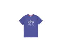 Alpha Industries Camo Puff Print T-Shirt for Men Size L - night purple