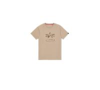Alpha Industries Camo Puff Print T-Shirt for Men Size M - vintage sand