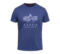 Alpha Industries Camo Puff Print T-Shirt - Night Purple