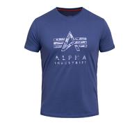 Alpha Industries Camo Puff Print T-Shirt - Night Purple