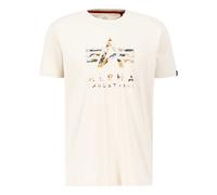Alpha Industries Camo Puff Print T-shirt - Jet Stream White