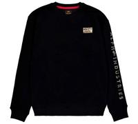 Alpha Industries Camo Sleeve Crewneck Sweatshirt - Black