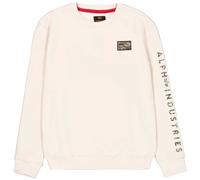 Alpha Industries Camo Sleeve Crewneck Sweatshirt - Vintage White