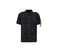 Alpha Industries Camo Slim Shirt Overshirts for Men Size S - black camo