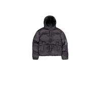 Alpha Industries Cloud Puffer Bomber Loose Winter Jacket Women Winter Jackets for Women Size L - vintage grey