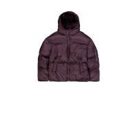 Alpha Industries Cloud Puffer Bomber Winter Jacket Winter Jackets for Men Size 2XL - Plum