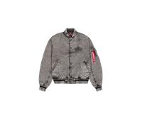 Alpha Industries Coach Jacket Back Embroidery Light Bomber Jacket Bomber Jackets for Men Size XL - black