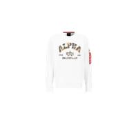 Alpha Industries College Camo Sweatshirt for Men Size L - white