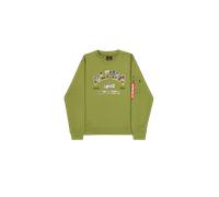 Alpha Industries College Camo Sweatshirt for Men Size M - moss green