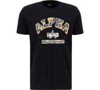 Alpha Industries College Camo T-Shirt for Men Black