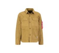 Alpha Industries Color Block Overshirt Overshirts for Men Size M - khaki