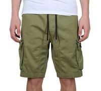 Alpha Industries Cotton Twill Jogger Shorts - Olive