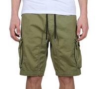 Alpha Industries Cotton Twill Jogger Shorts - Olive