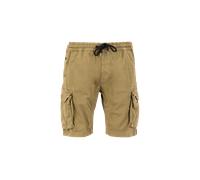 Alpha Industries Cotton Twill Jogger Short Pants for Men Size S - khaki