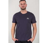 Alpha Industries Crew Neck Logo Print T-Shirt Grey