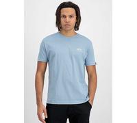Alpha Industries Basic Small Logo Short Sleeve T-shirt Blue S Men