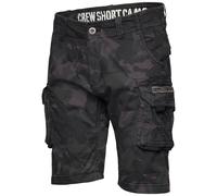 Alpha Industries Camo Crew Short Cargo Shorts for Men Size 30 - black camo