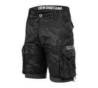Alpha Industries Camo Crew Short Cargo Shorts for Men Size 33 - black camo