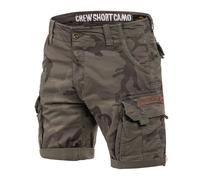 Alpha Industries Camo Crew Short Cargo Shorts for Men Size 31 - dark olive camo