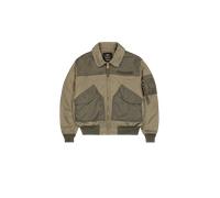 Alpha Industries CWU-45/P Colorblock Bomber Jacket Bomber Jackets for Men Size 2XL - olive