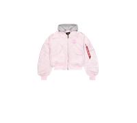 Alpha Industries CWU-45/P Hooded Loose Bomber Jacket Women Bomber Jackets for Women Size XS -