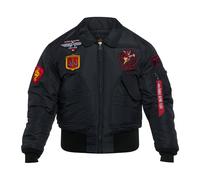 Alpha Industries Men's CWU-45/P Devils Brigade Bomber Jacket, Iron Grey, L